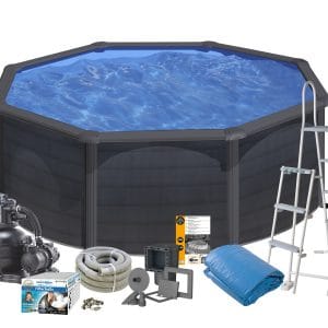 Pool basic djup 120cm