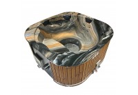 Badtunna Marble integrerad kamin 200x200