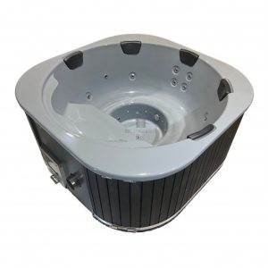Badtunna Marble med integrerad kamin