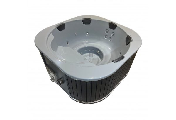 Badtunna Marble med integrerad kamin